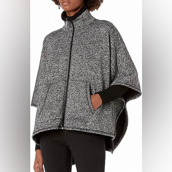 Calvin Klein Jackets & Blazers - 🎉HOST PICK🎉 Calvin Klein Zip Front Fleece Lined Poncho
